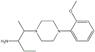 2-[4-(2-methoxyphenyl)piperazin-1-yl]pentan-3-amine Struktur