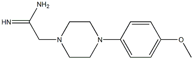 2-[4-(4-methoxyphenyl)piperazin-1-yl]ethanimidamide Structure