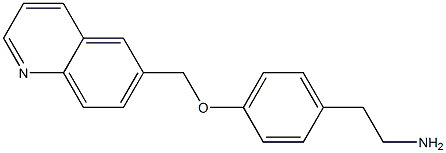 2-[4-(quinolin-6-ylmethoxy)phenyl]ethan-1-amine,,结构式