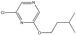 2-chloro-6-(3-methylbutoxy)pyrazine 化学構造式