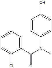 2-chloro-N-(4-hydroxyphenyl)-N-methylbenzamide Structure