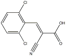 2-cyano-3-(2,6-dichlorophenyl)prop-2-enoic acid Structure