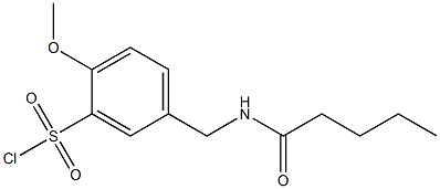 2-methoxy-5-(pentanamidomethyl)benzene-1-sulfonyl chloride