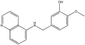 2-methoxy-5-[(quinolin-5-ylamino)methyl]phenol