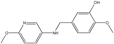 2-methoxy-5-{[(6-methoxypyridin-3-yl)amino]methyl}phenol Structure