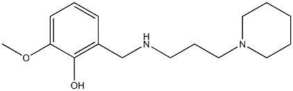 2-methoxy-6-({[3-(piperidin-1-yl)propyl]amino}methyl)phenol Structure