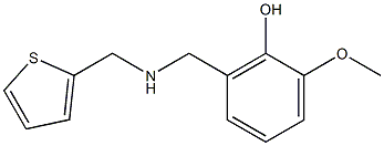 2-methoxy-6-{[(thiophen-2-ylmethyl)amino]methyl}phenol Structure