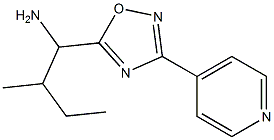 2-methyl-1-[3-(pyridin-4-yl)-1,2,4-oxadiazol-5-yl]butan-1-amine Structure