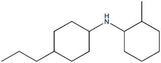 2-methyl-N-(4-propylcyclohexyl)cyclohexan-1-amine Struktur