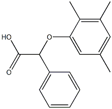 2-phenyl-2-(2,3,5-trimethylphenoxy)acetic acid 结构式