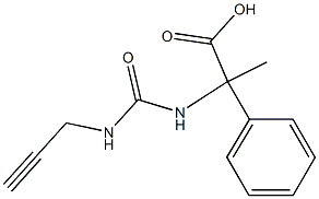 2-phenyl-2-{[(prop-2-ynylamino)carbonyl]amino}propanoic acid Structure