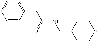 2-phenyl-N-(piperidin-4-ylmethyl)acetamide Structure