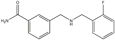 3-({[(2-fluorophenyl)methyl]amino}methyl)benzamide Structure