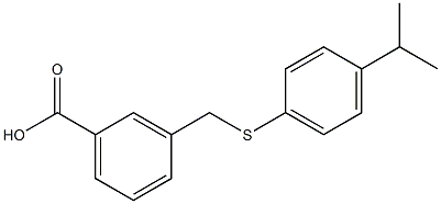 3-({[4-(propan-2-yl)phenyl]sulfanyl}methyl)benzoic acid