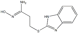 3-(1H-1,3-benzodiazol-2-ylsulfanyl)-N'-hydroxypropanimidamide Structure