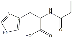 3-(1H-imidazol-4-yl)-2-(propionylamino)propanoic acid Structure