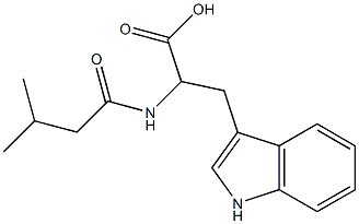 3-(1H-indol-3-yl)-2-[(3-methylbutanoyl)amino]propanoic acid Structure
