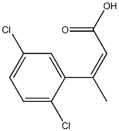 3-(2,5-dichlorophenyl)but-2-enoic acid Structure