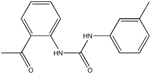 3-(2-acetylphenyl)-1-(3-methylphenyl)urea Structure
