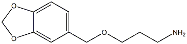 3-(2H-1,3-benzodioxol-5-ylmethoxy)propan-1-amine Struktur