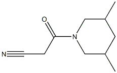 3-(3,5-dimethylpiperidin-1-yl)-3-oxopropanenitrile Structure