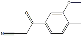 3-(3-methoxy-4-methylphenyl)-3-oxopropanenitrile Structure