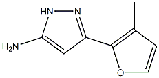 3-(3-methyl-2-furyl)-1H-pyrazol-5-amine Struktur