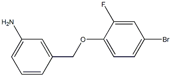 3-(4-bromo-2-fluorophenoxymethyl)aniline Struktur