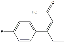 3-(4-fluorophenyl)pent-2-enoic acid Structure