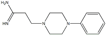 3-(4-phenylpiperazin-1-yl)propanimidamide 结构式