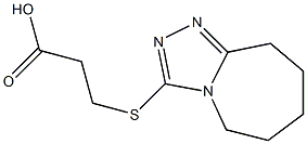 3-(6,7,8,9-tetrahydro-5H-[1,2,4]triazolo[4,3-a]azepin-3-ylthio)propanoic acid Structure