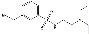 3-(aminomethyl)-N-[2-(diethylamino)ethyl]benzenesulfonamide|
