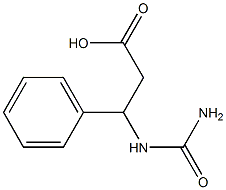 3-(carbamoylamino)-3-phenylpropanoic acid Structure