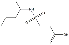 3-(pentan-2-ylsulfamoyl)propanoic acid Struktur