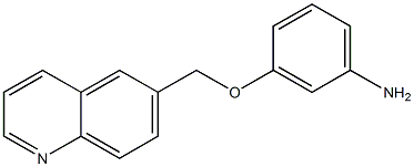 3-(quinolin-6-ylmethoxy)aniline Structure