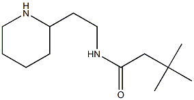 3,3-dimethyl-N-(2-piperidin-2-ylethyl)butanamide Structure