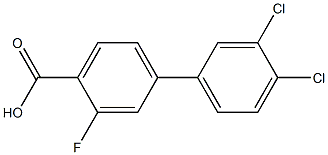 3',4'-dichloro-3-fluoro-1,1'-biphenyl-4-carboxylic acid Structure
