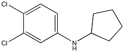 3,4-dichloro-N-cyclopentylaniline Struktur