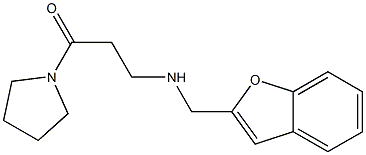 3-[(1-benzofuran-2-ylmethyl)amino]-1-(pyrrolidin-1-yl)propan-1-one|