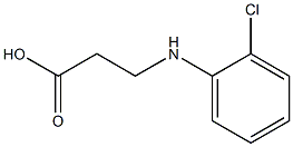 3-[(2-chlorophenyl)amino]propanoic acid 结构式