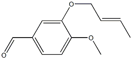 3-[(2E)-but-2-enyloxy]-4-methoxybenzaldehyde Struktur