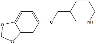 3-[(2H-1,3-benzodioxol-5-yloxy)methyl]piperidine Struktur