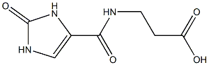 3-[(2-oxo-2,3-dihydro-1H-imidazol-4-yl)formamido]propanoic acid 化学構造式