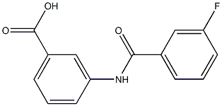 3-[(3-fluorobenzoyl)amino]benzoic acid
