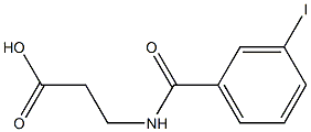3-[(3-iodophenyl)formamido]propanoic acid Struktur