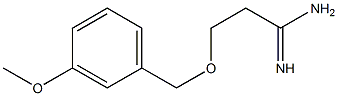 3-[(3-methoxybenzyl)oxy]propanimidamide Struktur