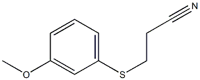 3-[(3-methoxyphenyl)sulfanyl]propanenitrile Structure
