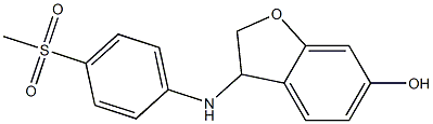 3-[(4-methanesulfonylphenyl)amino]-2,3-dihydro-1-benzofuran-6-ol Structure