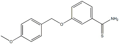 3-[(4-methoxybenzyl)oxy]benzenecarbothioamide Structure
