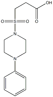 3-[(4-phenylpiperazine-1-)sulfonyl]propanoic acid